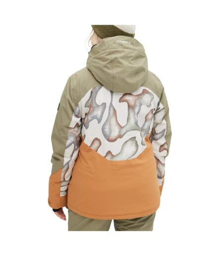 Manteau orange/kaki femme o'neill carbonite