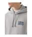 Mens Drop Shoulder Regular Drawstring Hoodie Grey Levis-4