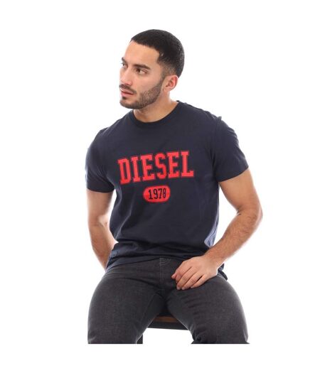 Mens T-diegor 1-a T-shirt Navy Diesel