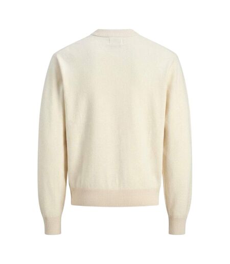 Mens Crew Neck Regular Long-sleeved Jumper Sea Salt Jack And Jones