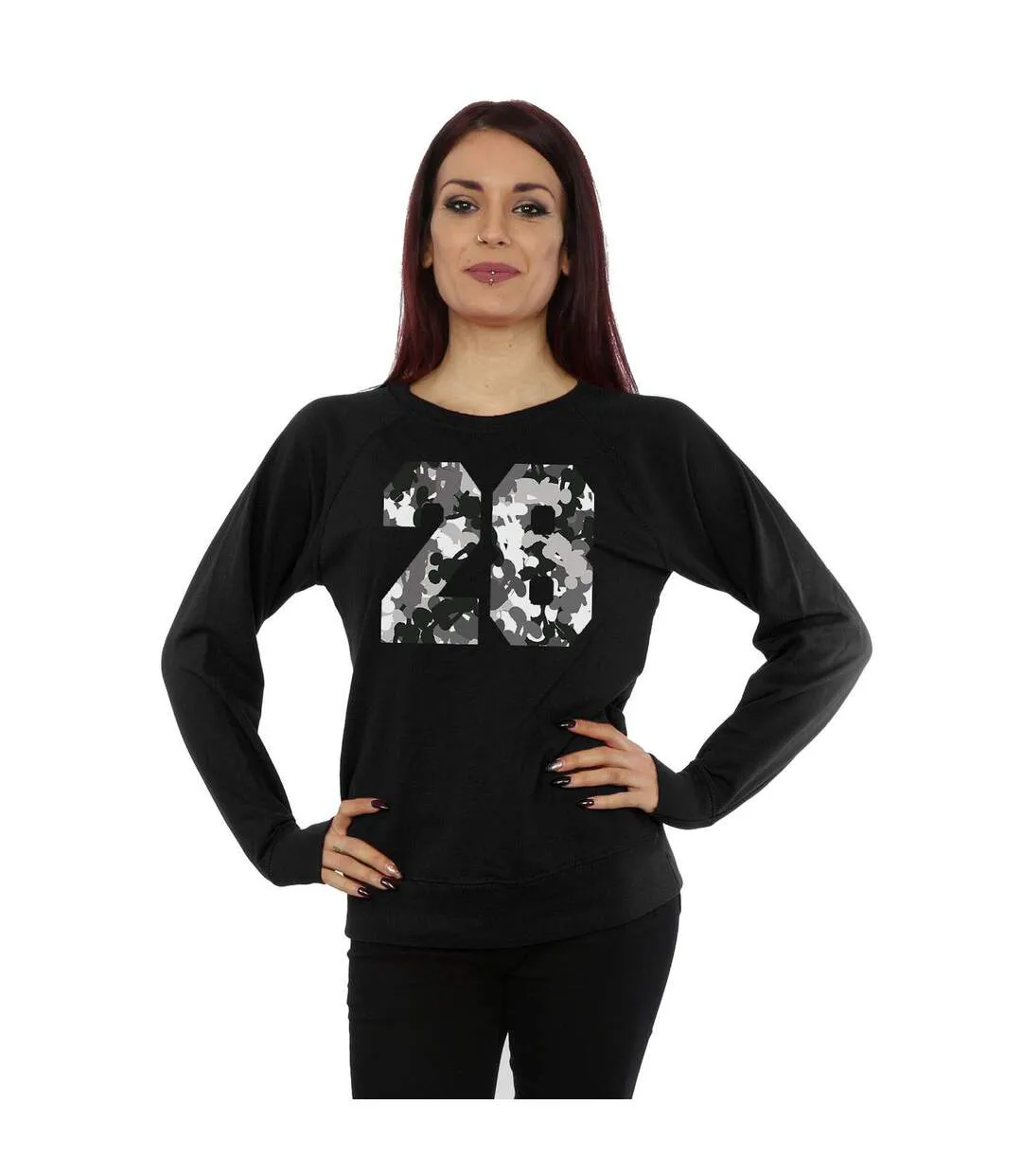Disney - Sweat MICKEY MOUSE PATTERN - Femme (Noir) - UTBI8987-2
