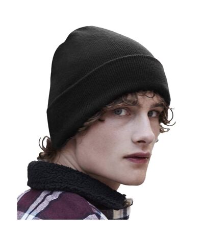 Beechfield Original Recycled Cuffed Beanie (Black) - UTRW8364