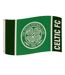 Celtic FC Wordmark Crest Flag (Green/Black) (One Size)