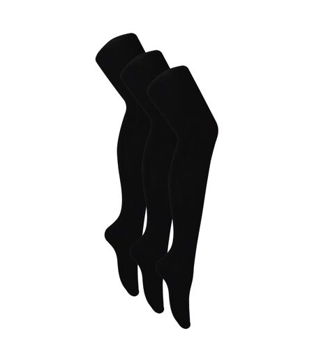 Lot de 3 collants en bambou doux pour femme