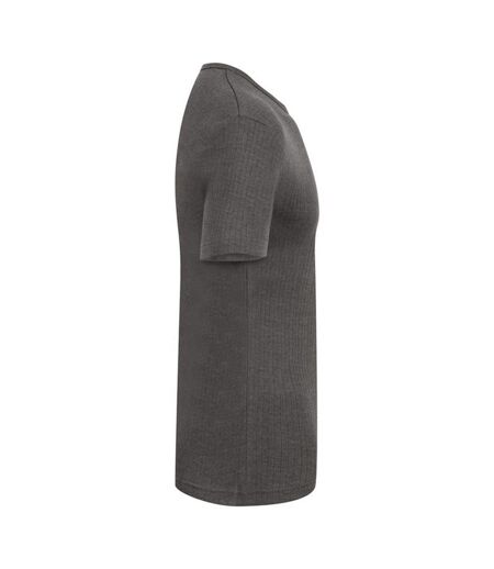 Absolute Apparel Mens Thermal Short Sleeve T-Shirt (Charcoal) - UTAB121