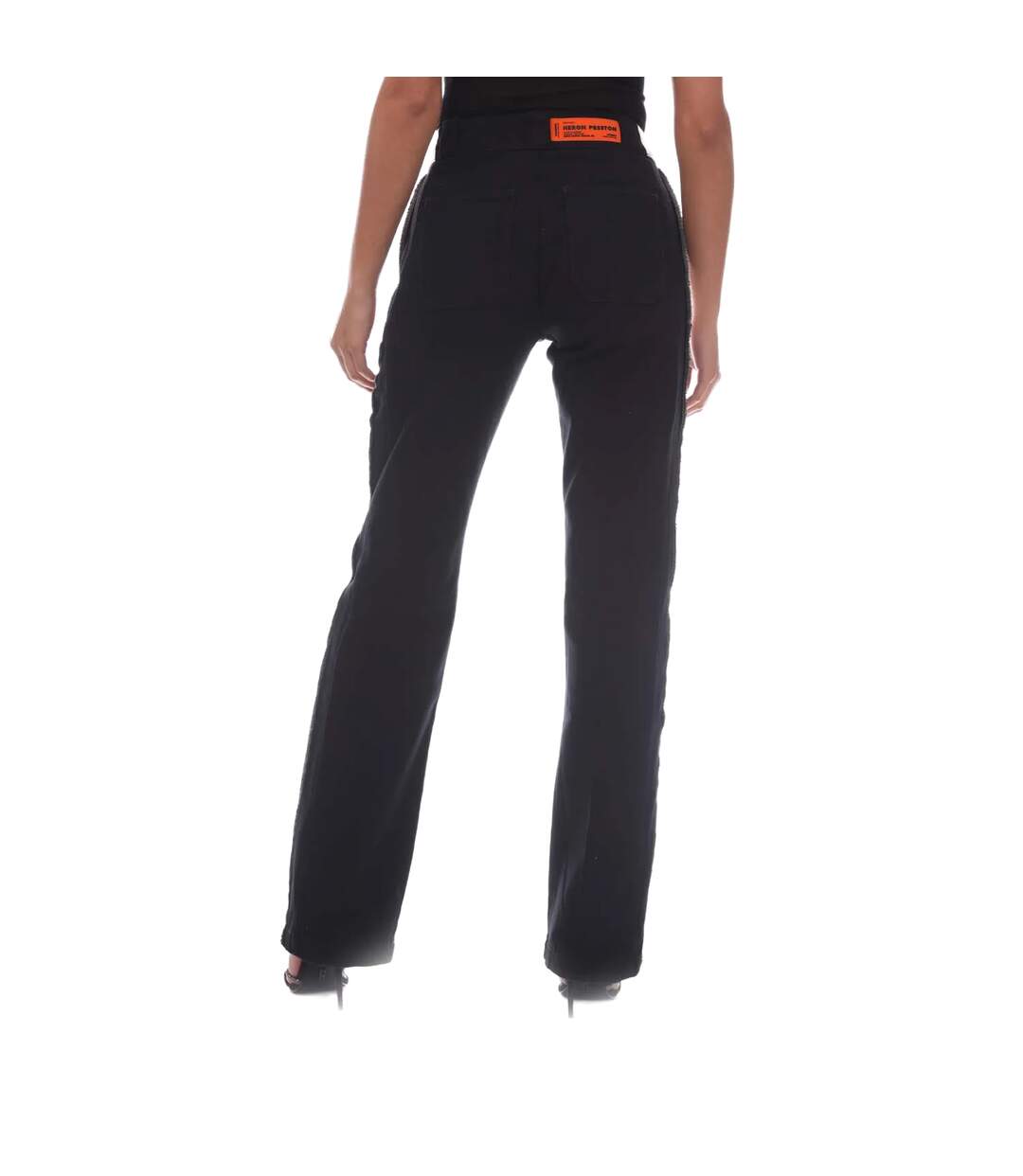 Pantalon inside out femme noir Heron Preston-2