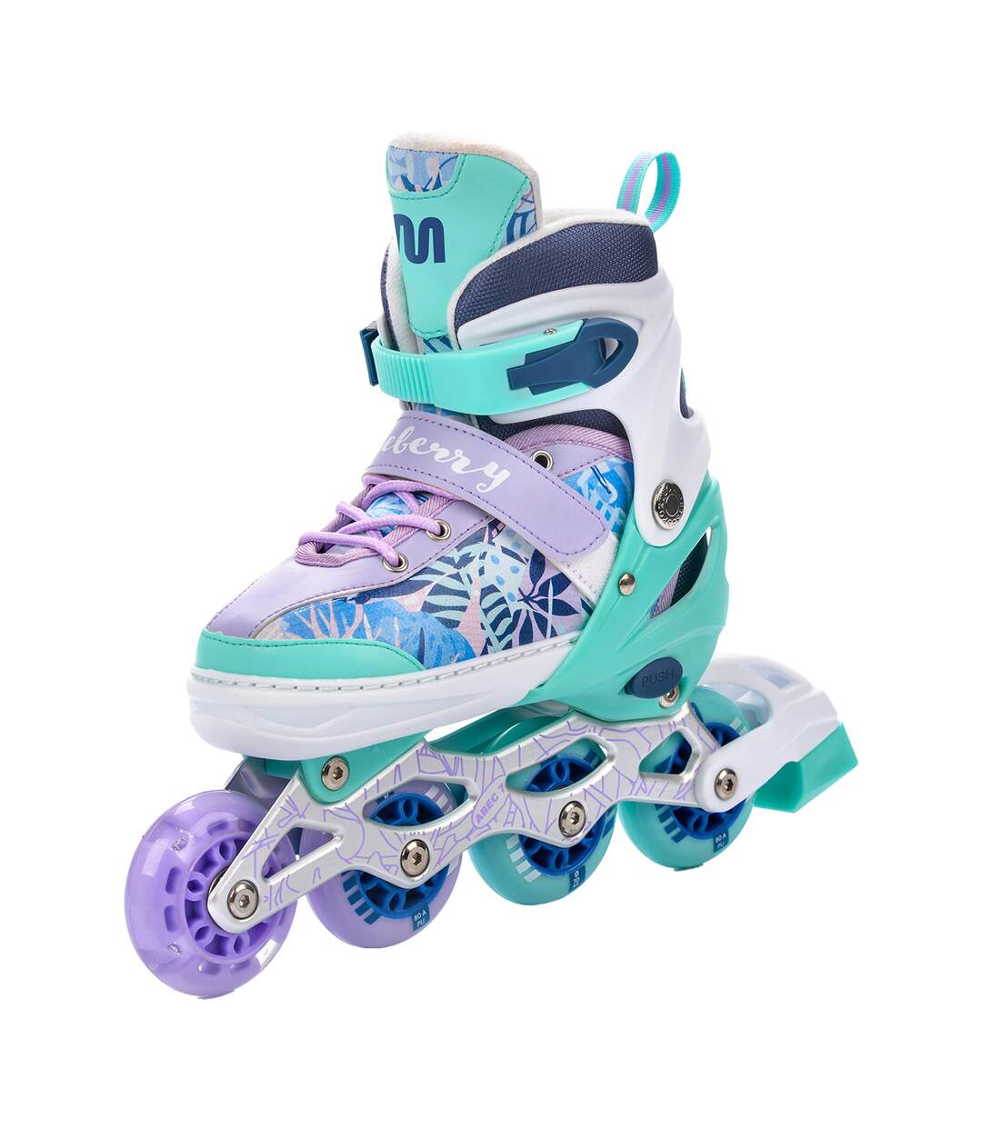 Rollers Style 4-en-1 Blueberry Homme 38-41 Fr Violet Clair Vert Meteor-1