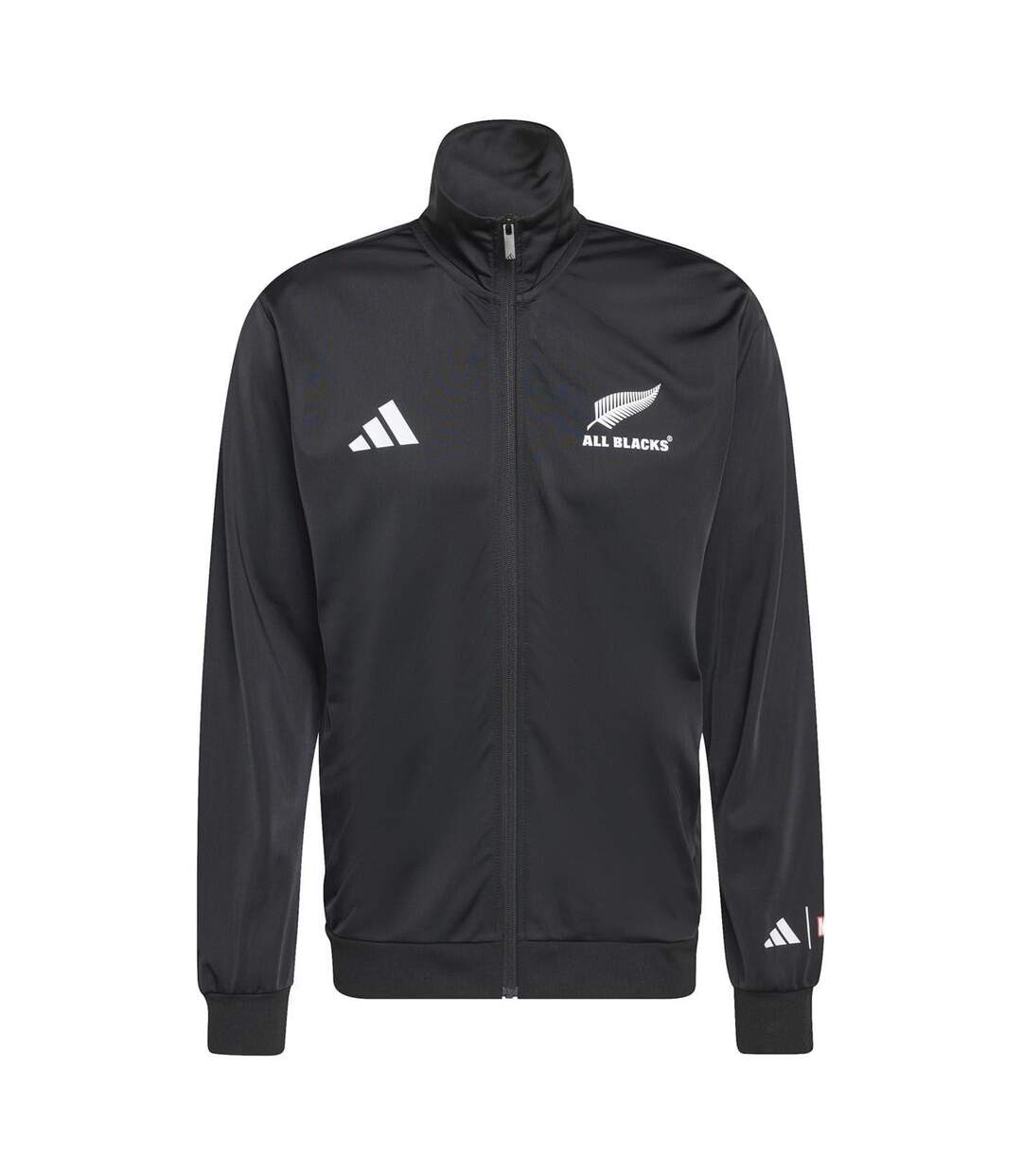 Mens Polyester Tracksuit Top Black Adidas-2