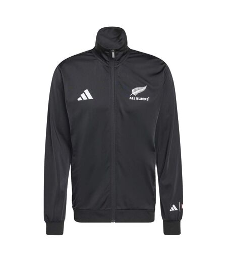 Mens Polyester Tracksuit Top Black Adidas