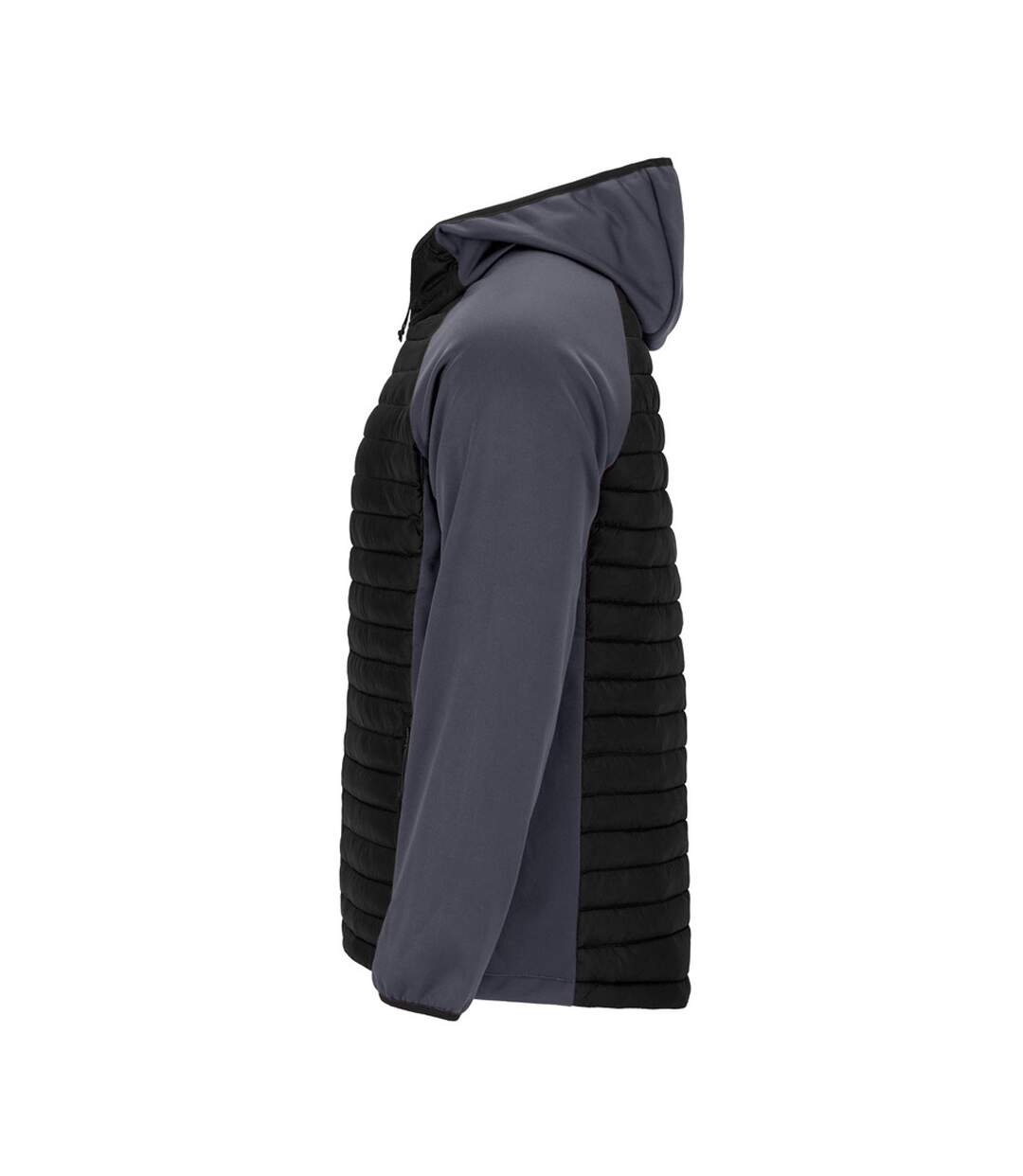 Unisex Adult Minsk Insulated Padded Jacket Lead Black Roly-3