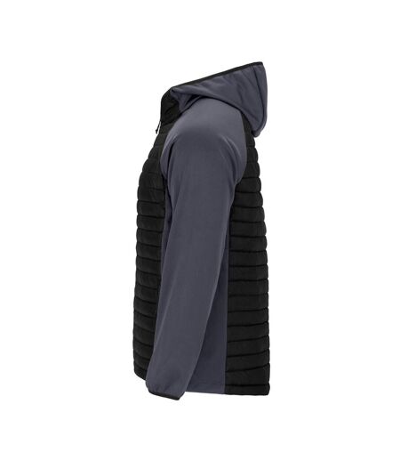 Unisex Adult Minsk Insulated Padded Jacket Lead Black Roly