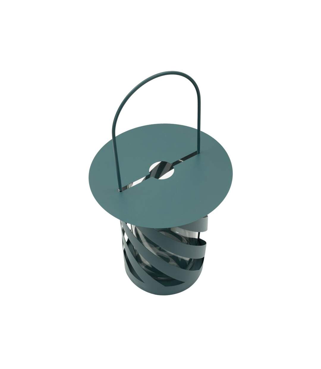 Lanterne en Métal Twist Saturn 43cm Bleu-2