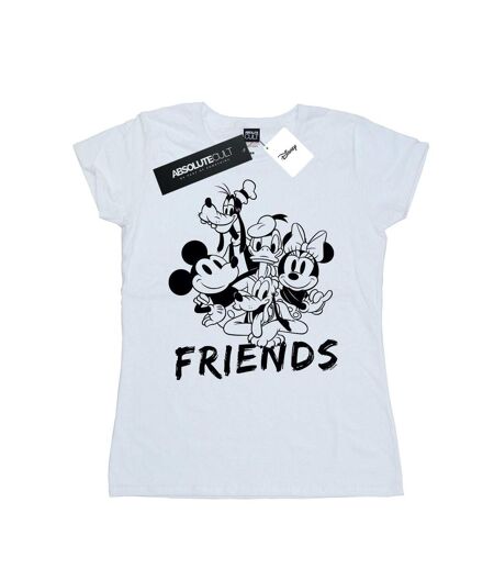 Disney T-shirt en coton Femme/Femme Mickey Mouse et ses amis (Blanc) - UTBI48741