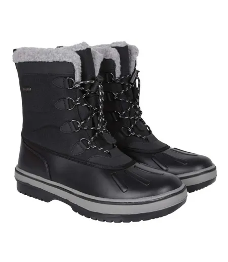 Mens Thermal Waterproof Snow Boots Black Mountain Warehouse