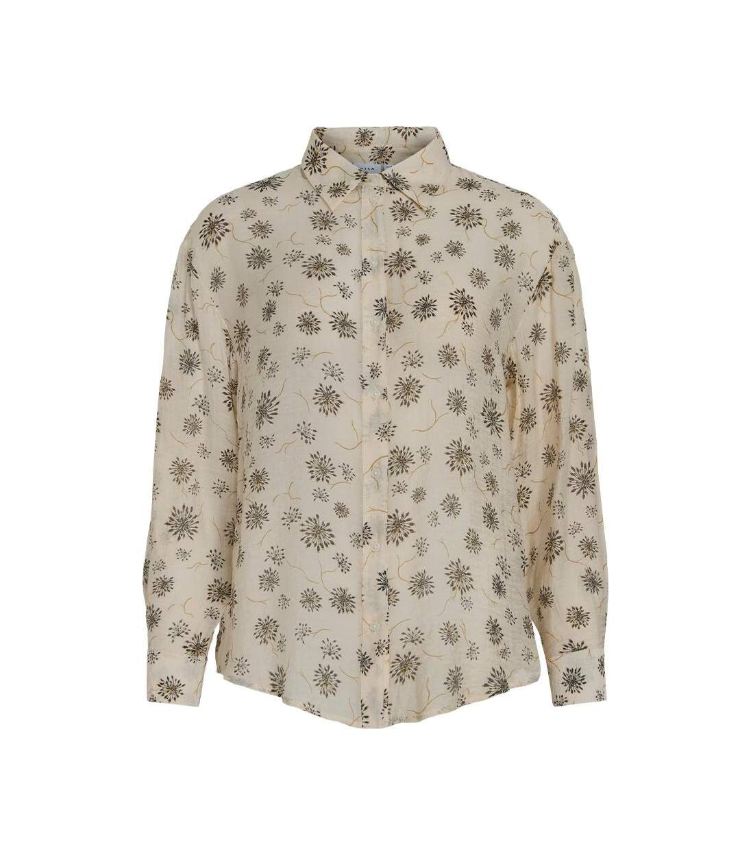 Chemise beige femme vila vilyria-1