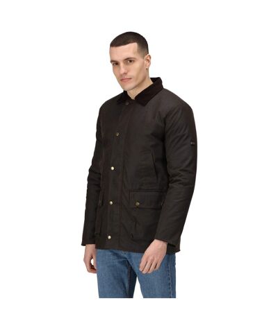 Mens Waxed Jacket Brown Regatta Professional