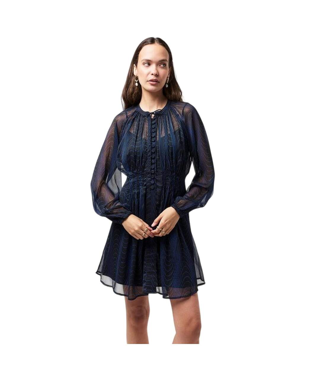 Robe Courte Artemis Femme Noir French Connection-4