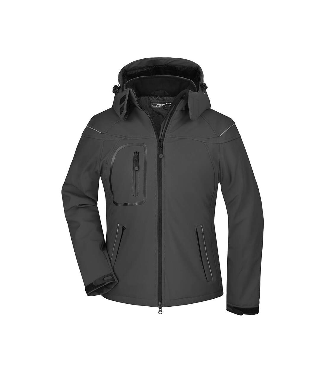 Veste Softshell Femme Noir James And Nicholson-1