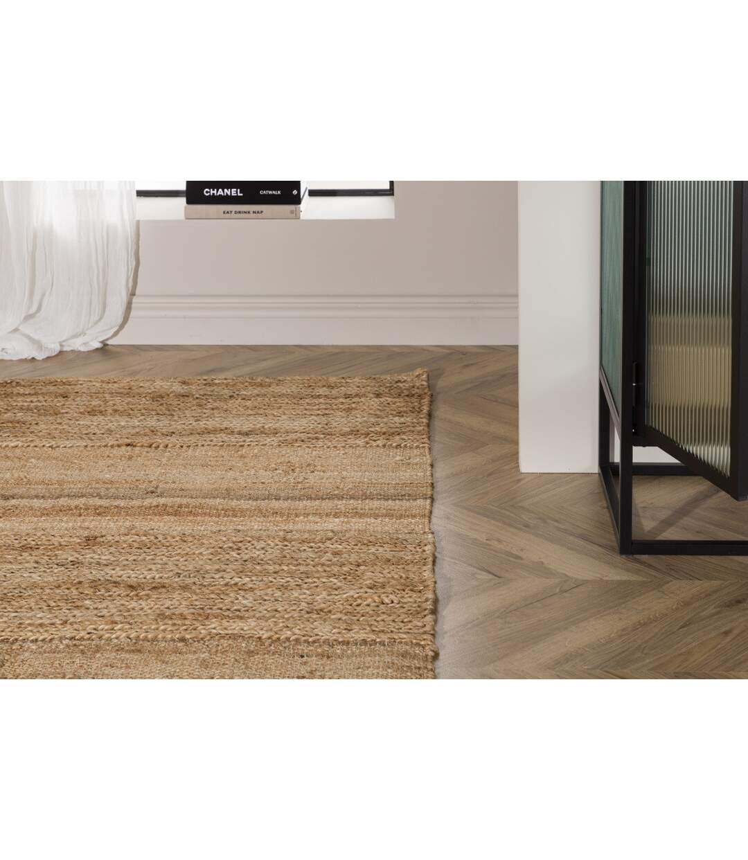 Tapis Déco en Jute Hannes 162x230cm Naturel-5