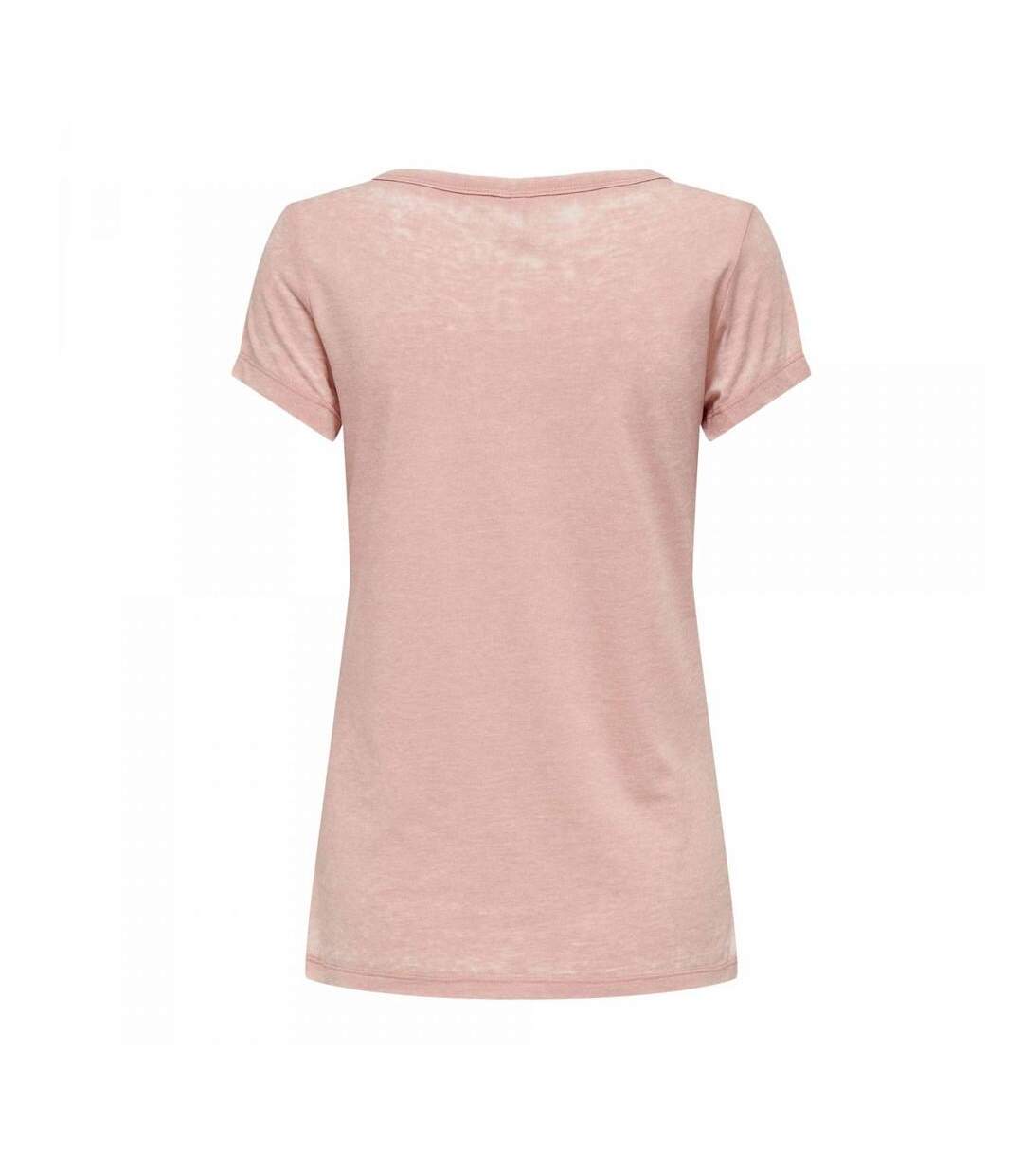 T-shirt Rose Femme Only Wrongly - L