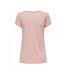 T-shirt Rose Femme Only Wrongly - L