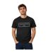 T-shirt Motif/style Lettrage Homme Noir Aquascutum-3