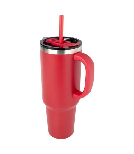 Sydney Vacuum Insulated 1200ml Mug With Straw One Size Red Generic