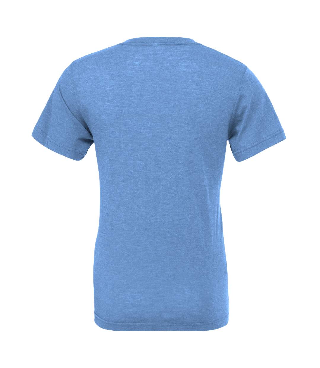 Canvas Mens Triblend V-Neck Short Sleeve T-Shirt (Blue Triblend)