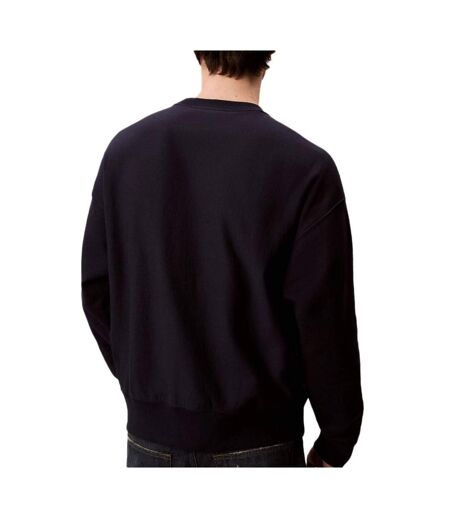 Sweat marine homme calvin klein jeans 350terry mono