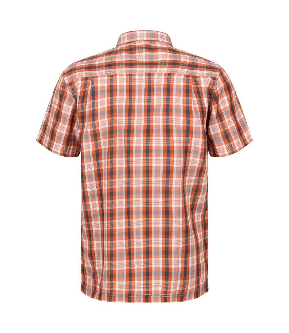 Regatta Mens Mindano VI Checked Short-Sleeved Shirt (Fox) - UTRG7731