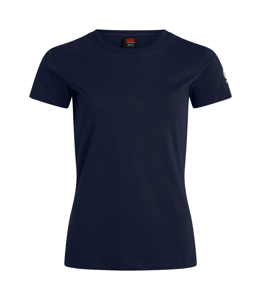 Womens/ladies Club Plain T-shirt Navy Canterbury-2