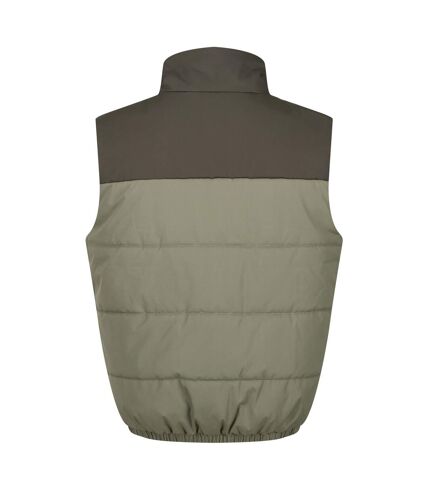 Regatta Mens Hawfinch Baffled Vest (Four Leaf Clover/Dark Khaki)