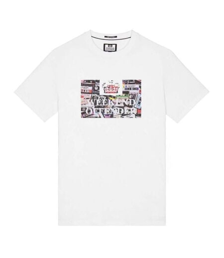 T-shirt Style Imprimé Graphique Keyte Homme Blanc Weekend Offender