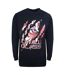 Unisex Adult Peeking Tiger Sweatshirt Navy Blue Cavalli Class-1