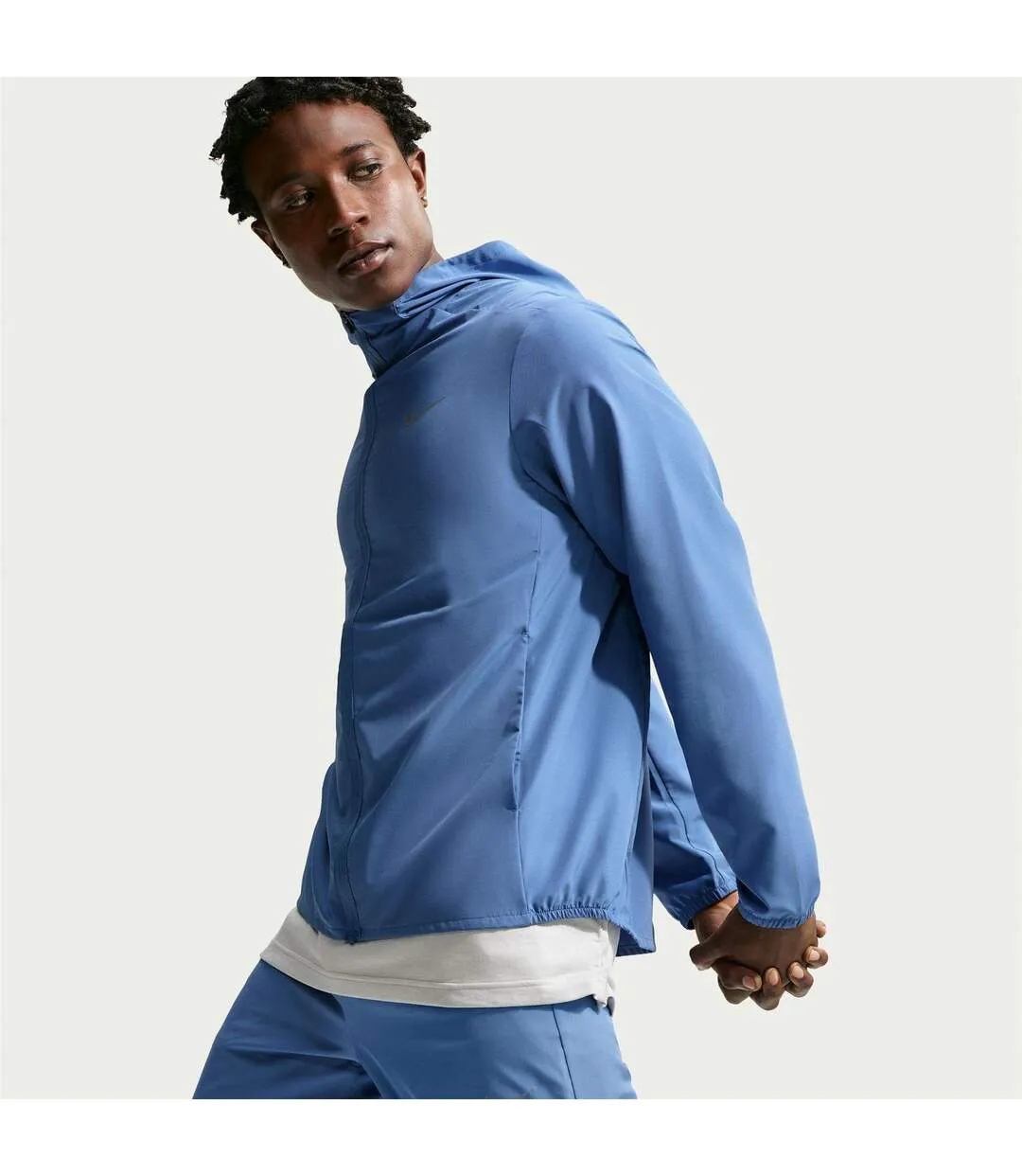 Veste À Capuche Motif/style Swoosh Form Homme Bleu Indigo Nike-3