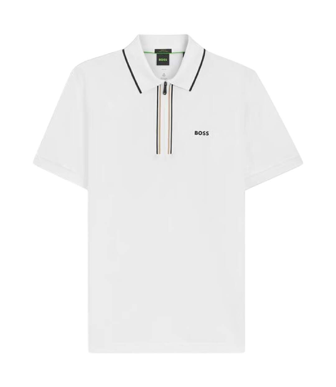 Mens Philix Goc Polo Shirt White Boss-2