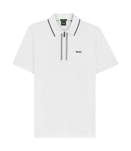Mens Philix Goc Polo Shirt White Boss