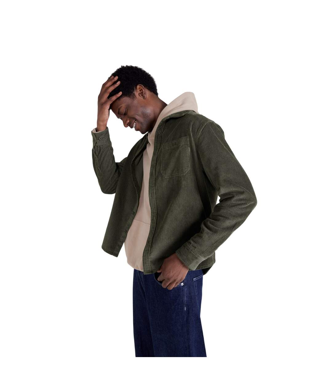 Chemise Motif/style À Carreaux Lewis Homme Vert Kaki Animal-4