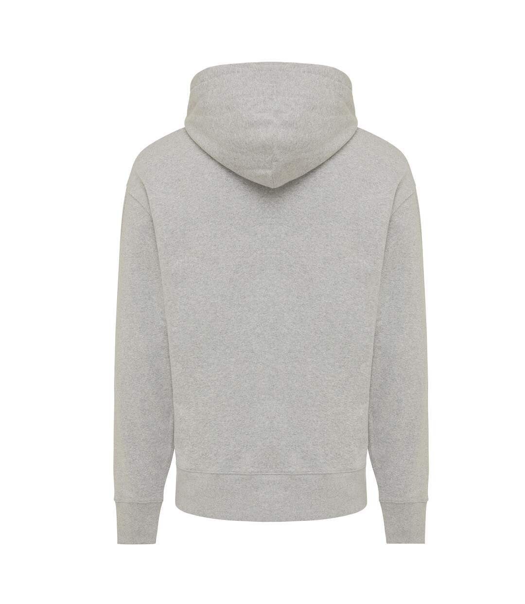 Unisex adult yoho recycled cotton relaxed fit hoodie heather grey Iqoniq-2