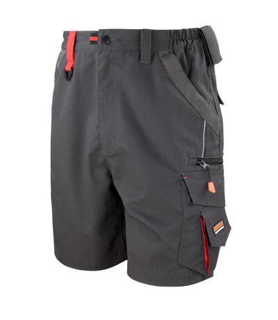 WORK-GUARD by Result Unisex Adult Technical Cargo Shorts (Gray/Black)
