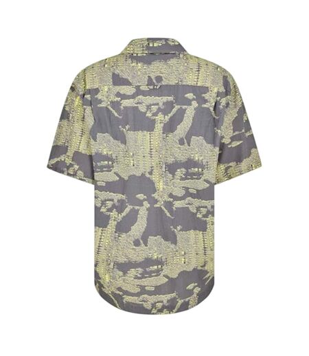 Mens Frank Collared Shirt Grey Gold Diesel