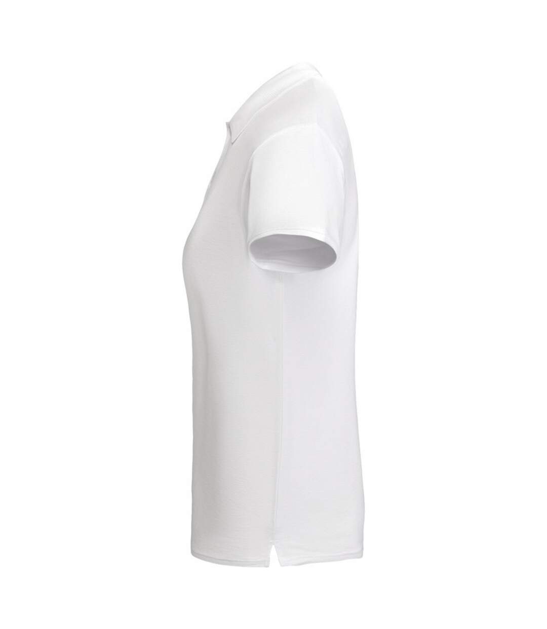 Womens/ladies Polo Shirt White Roly-3