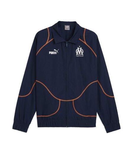 OM veste marine/orange homme puma rétro 24/25