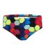 Mens Geometric Hexagon Full Coverage Swim Briefs Multicoloured Speedo-1