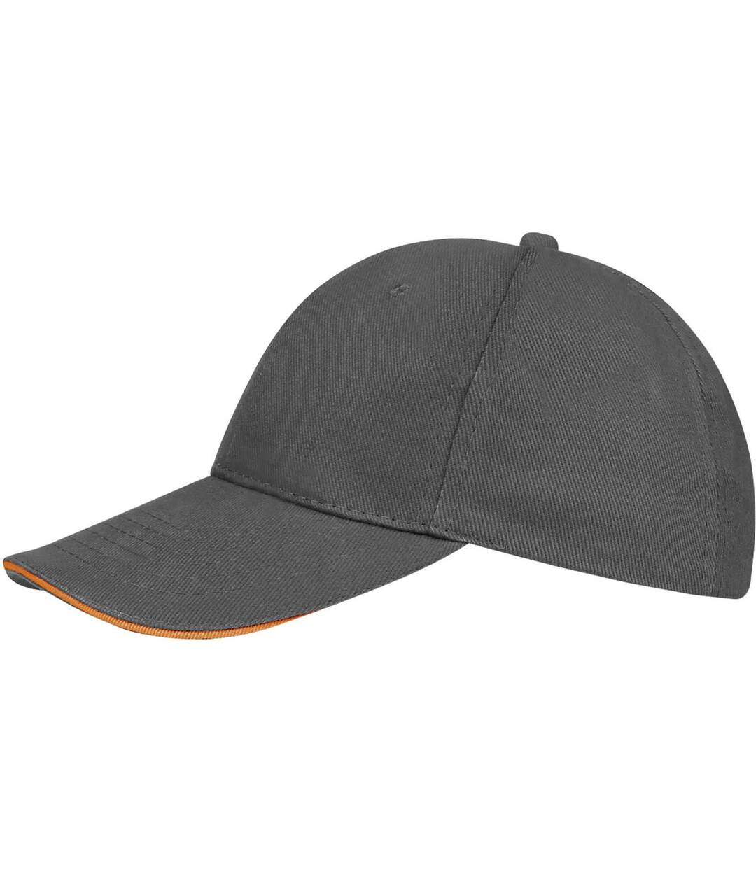 Casquette de baseball buffalo unisexe gris/orange SOLS-3