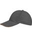 SOLS Unisex Buffalo 6 Panel Baseball Cap (Grey/Orange)