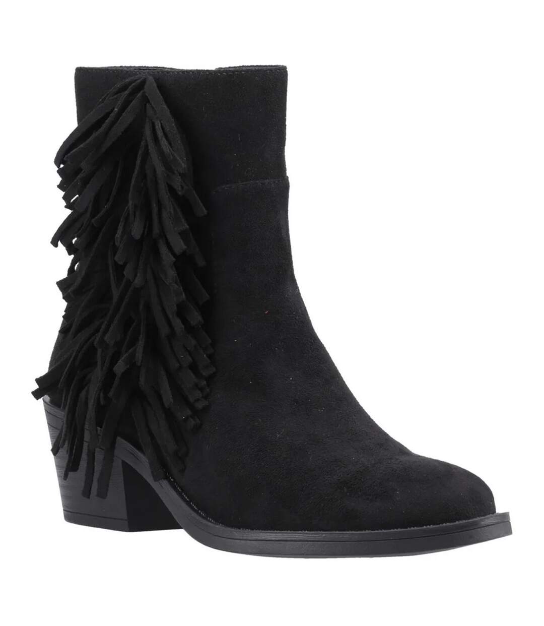 Womens/ladies Yankee Tassel Cowboy Boots Black Rocket Dog-1