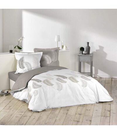 Parure de Lit 3 Pièces Goyave Line 200x200cm Taupe
