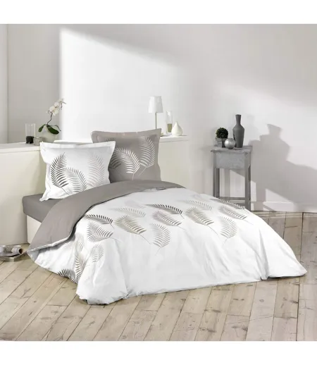 Parure de Lit 3 Pièces Goyave Line 200x200cm Taupe