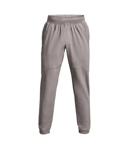 Mens Woven Stretch Regular Jogging Bottoms Grey Under Armour